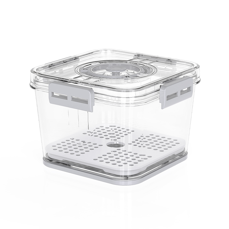 Orgwiser malý plast viditelný stohovatelný časovaný úložný kontejner